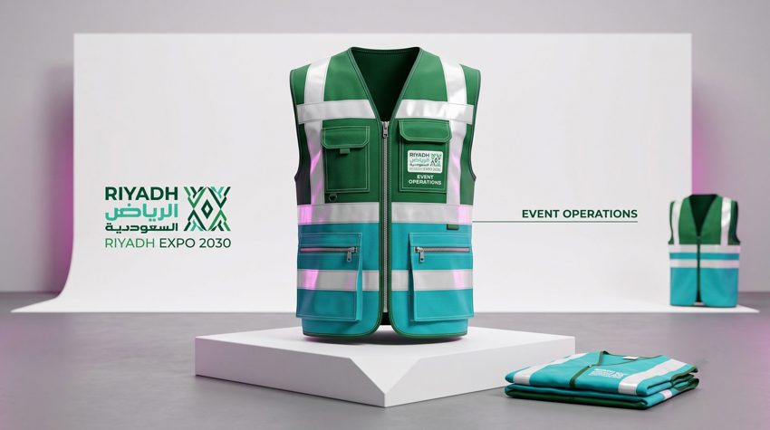 Custom uniform printing and embroidery in Riyadh - corporate polo shirt with logo