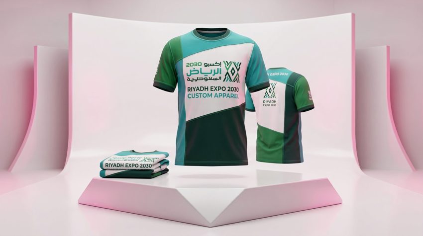 Custom uniform printing and embroidery in Riyadh - corporate polo shirt with logo