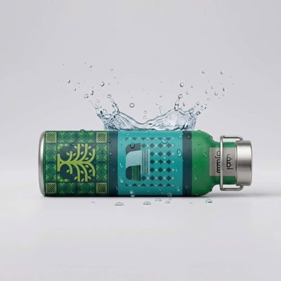 Custom branded water bottle with company logo for corporate gifting — Admark, Saudi Arabia Printed reusable aluminium water b