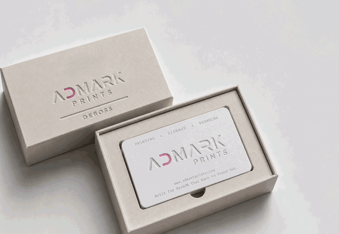 Debossed Business Cards - 1000 pcs
