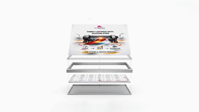 Fabric Lightbox with Silicone Strip
