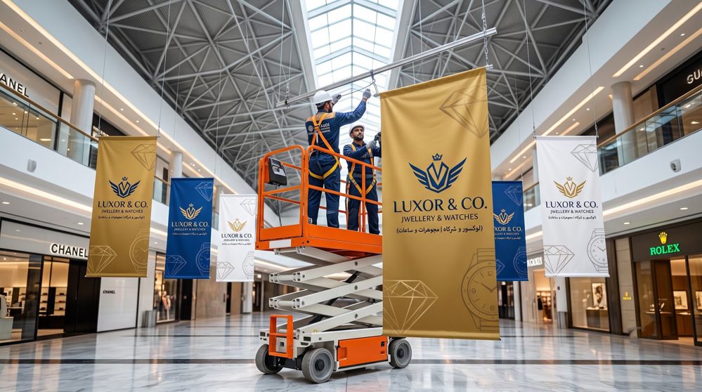 Installation & Removal of banners & stickers