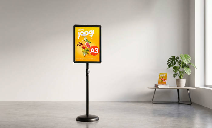 Promotional A3 stand