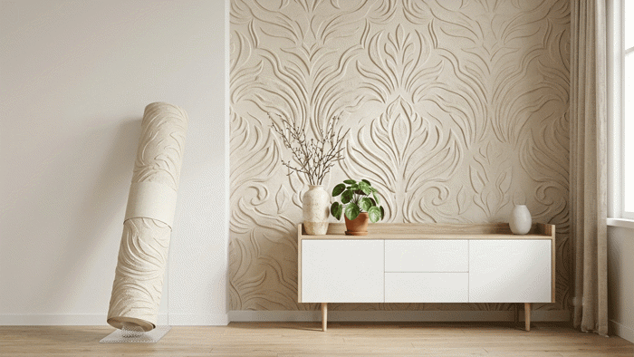 Embossed Wallpaper