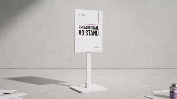 Promotional A3 stand