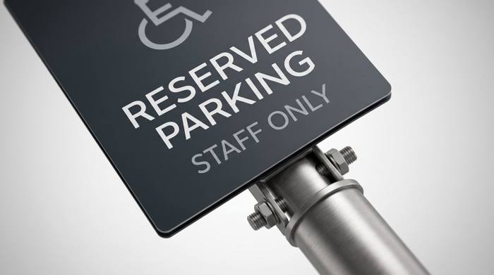 Reserved Parking Sign