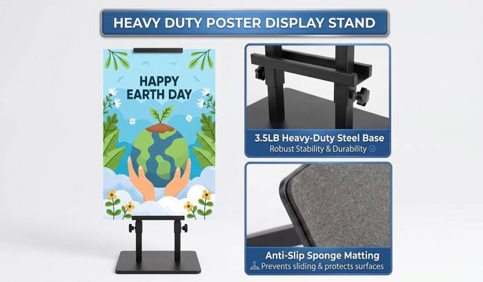 Adjustable Poster Stander