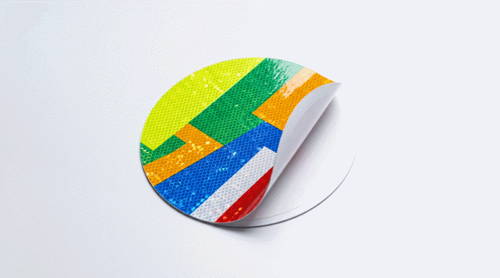 Reflective Vinyl Lettering Sticker for road sign