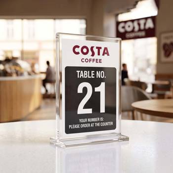 Acrylic Table Number holder