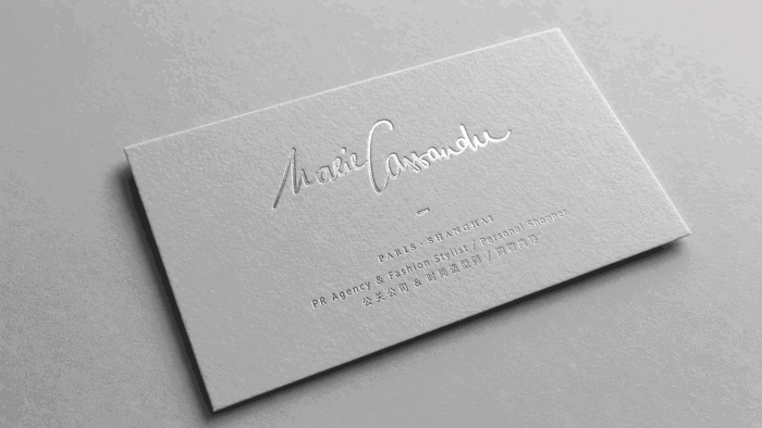 Hot Stamped Business Cards {Gold/Silver Foil Business Cards}