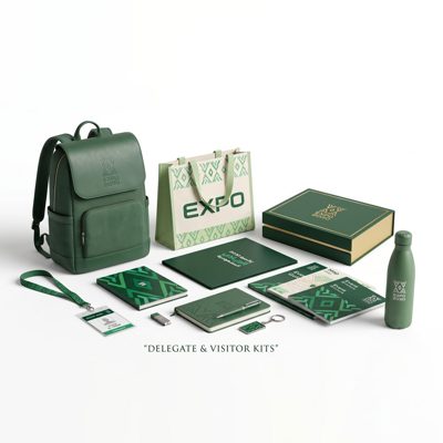 Custom delegate and visitor kits for conferences and exhibitions in Riyadh