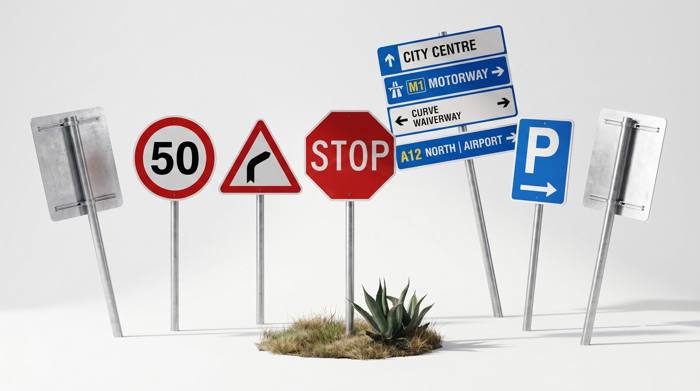 Aluminium Panels road sign