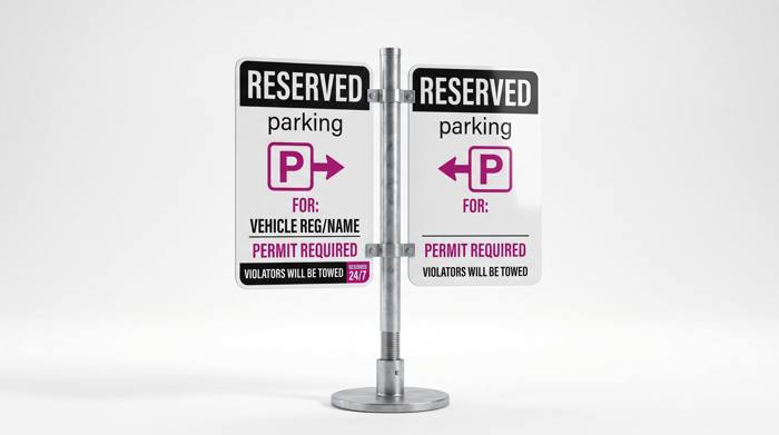 Reserved Parking Sign
