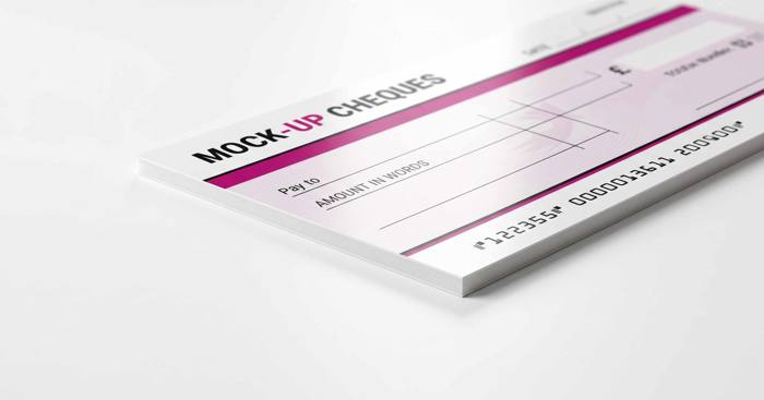 Mock up cheques
