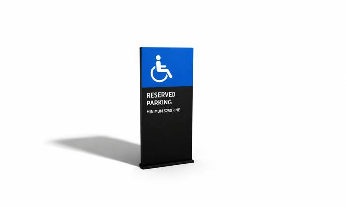 Reserved Parking Sign