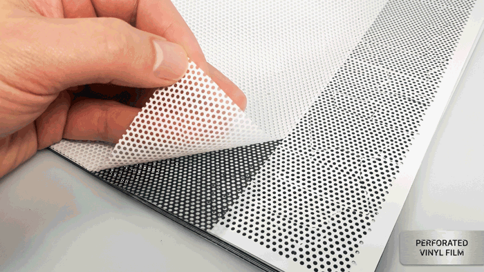  One Way Vision / Perforated Window Stickers