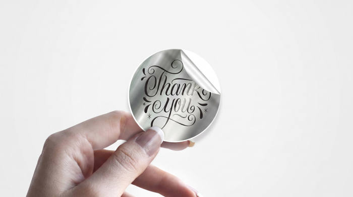 Silver Sticker