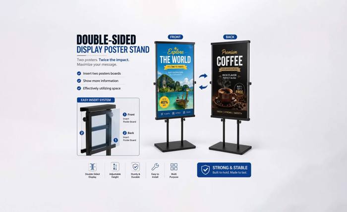 Adjustable Poster Stander