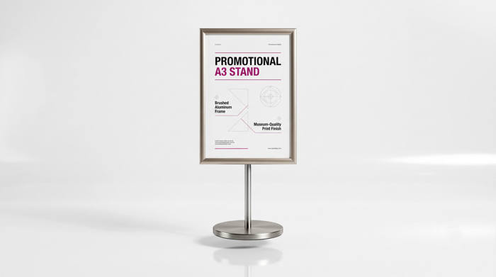Promotional A3 stand