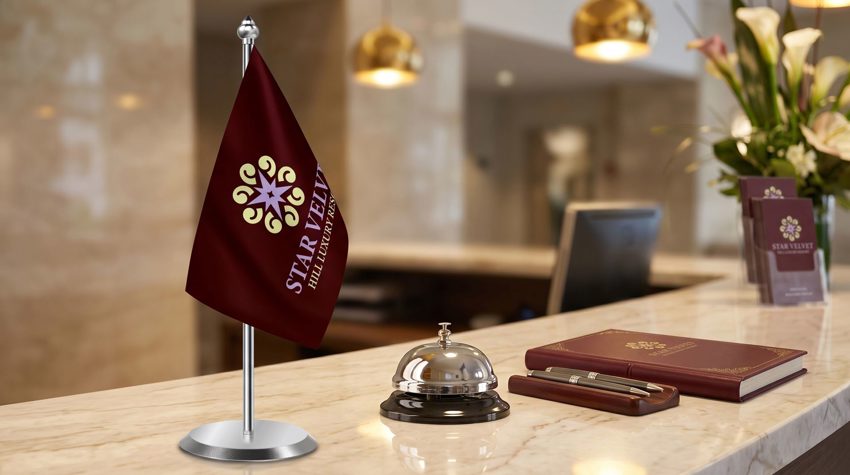 Premium table flag for office desk and corporate gifts in Riyadh
