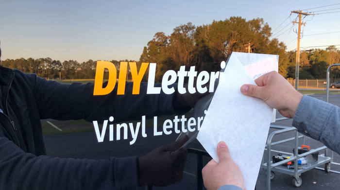 Vinyl Lettering Cut-out Sticker