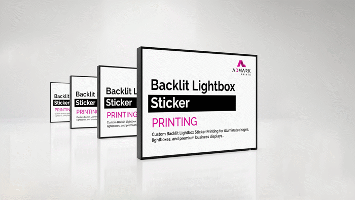 Backlit Lightbox Sticker Printing