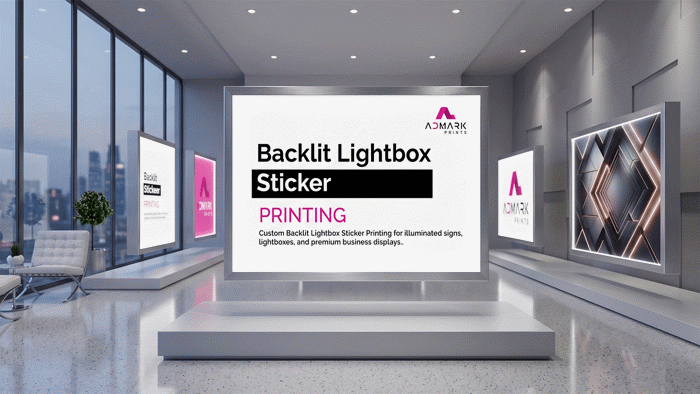 Backlit Lightbox Sticker Printing