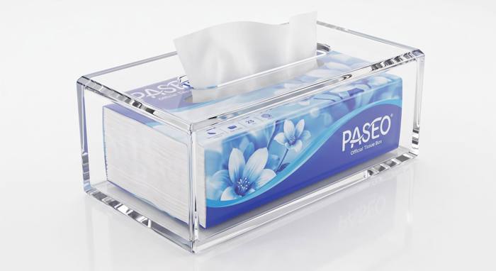 Acrylic Tissue Box Holder