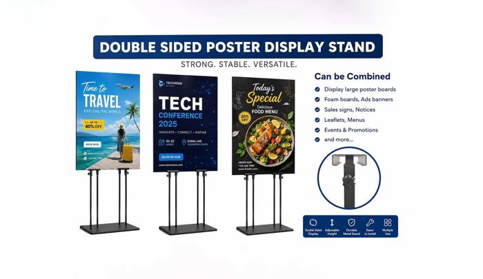 Adjustable Poster Stander