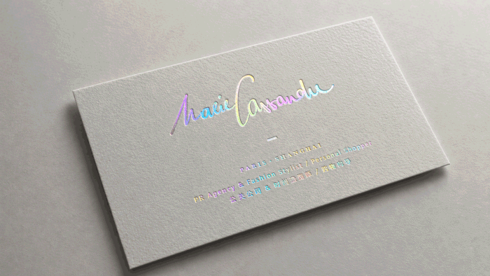 Hot Stamped Business Cards {Gold/Silver Foil Business Cards}